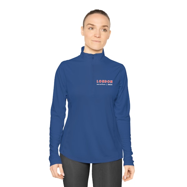 2024 Womens London Marathon Quarter-Zip Pullover