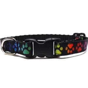 Cat Collar The Shadow Paw | Colourful Paw Breakaway Cat Collar with Bell