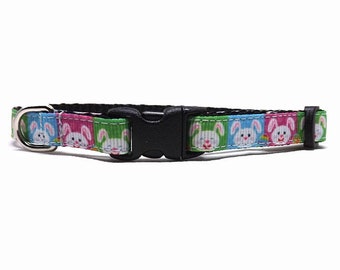 Cat Collar - The Funny Bunny | Easter Bunny Breakaway Cat Collar with Bell