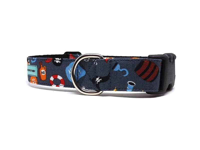 pirate dog collar