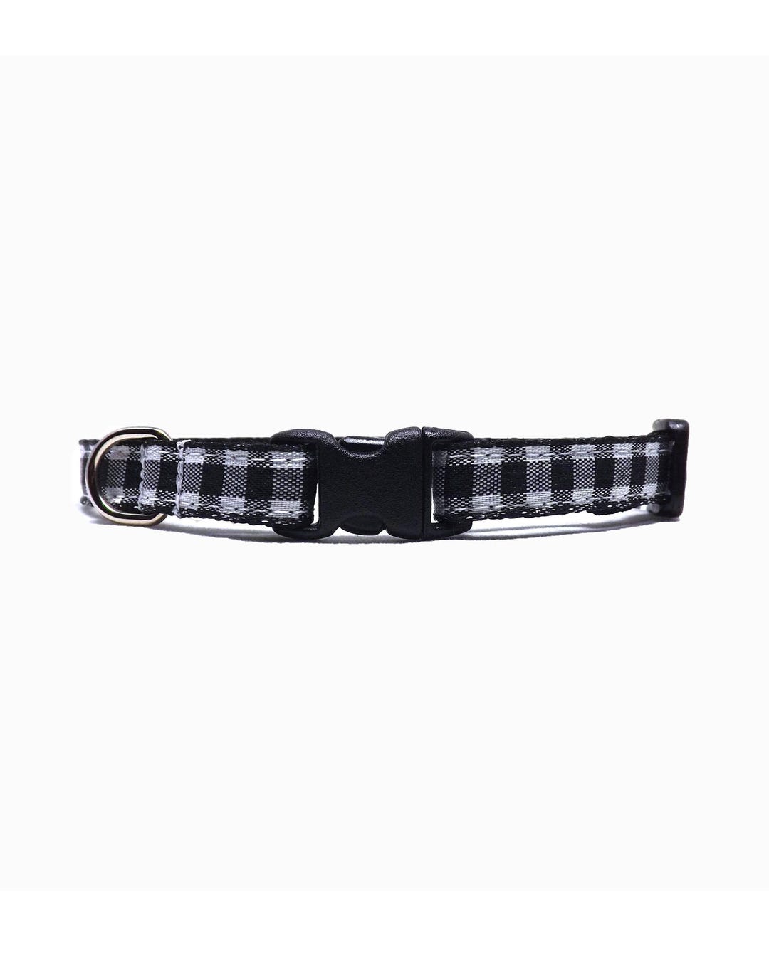 Check Cat Collar - 'the Check Mate - White Buffalo Plaid' - Breakaway ...