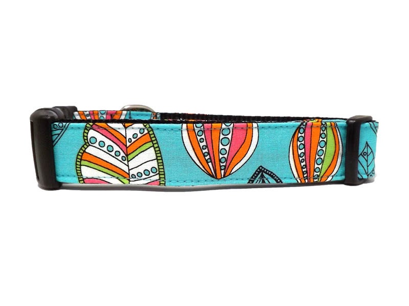 Free Spirit Bright Turquoise Dog Collar Available in 4 Etsy
