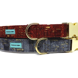 Upgrade to Brass Plated Hardware Dog collar metal buckle & slider upgrade image 3