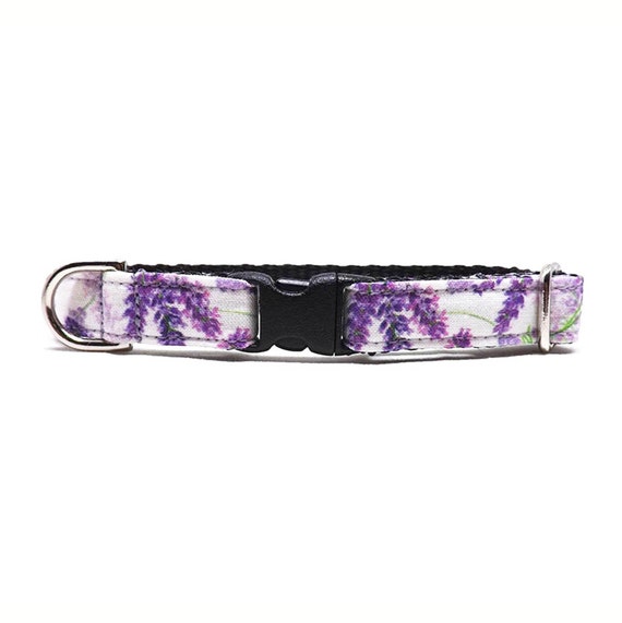 Cat Collar the Lavender Lady Lavender Sprigs Floral Design