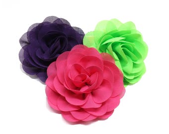 Blooming Rose Dog Collar Attachment, Removable Floral Pet Accessory