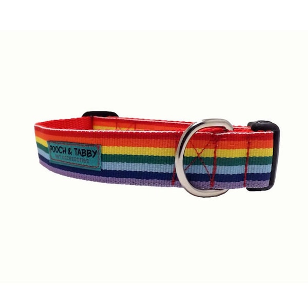 Rainbow Dog Collar Etsy