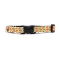 Cat Collar - 'The Bunny's Garden' / Cute Carrot Design / Breakaway Kitten & Cat Collar with Removable Bell product logo
