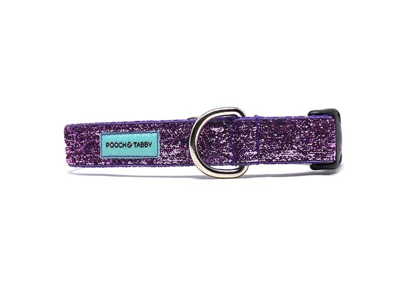 Sparkle Glitter Dog Collar Lavender No Mess Sparkle Dog Etsy