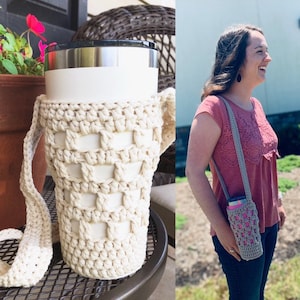 30 OZ TUMBLER SLING // water bottle carrier for cup holder for yeti cup tumbler carrier ozark gift bridesmaid gift birthday unique gift