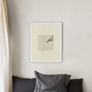 Relief print on paper. Contemporary. Minimal Art. Original. Limited edition. Construction 5 image 1