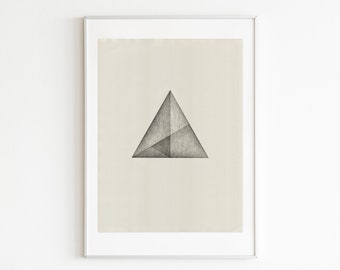 Relief print on paper. Contemporary. Minimal Art. Original. Limited edition. Construction 4