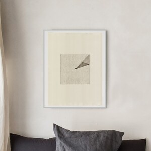 Relief print on paper. Contemporary. Minimal Art. Original. Limited edition. Construction 5 image 3