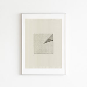 Relief print on paper. Contemporary. Minimal Art. Original. Limited edition. Construction 5 image 2
