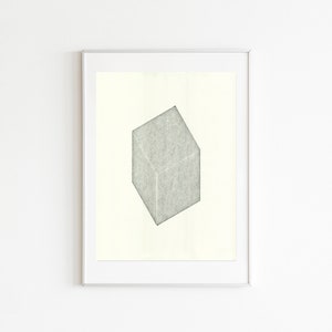 Relief print on paper. Contemporary. Minimal Art. Original. Limited edition. Construction 1 image 1