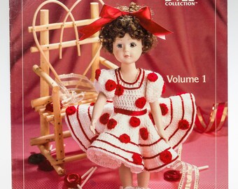 Vintage &quot;Katie&quot; Handwerkspuppe Assorted Crochet Doll Clothing Patterns