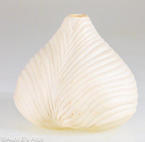 Vase En Poterie Blanche Signé Becky Todoroff, 1983, Art Moderne Céramique