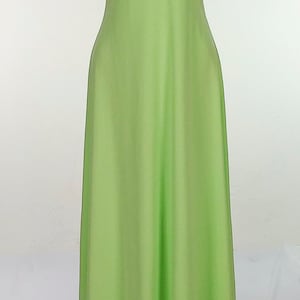 Vintage 70&#39;s Maxi Dress Mint Green Halter Style Polyester Dress XXS