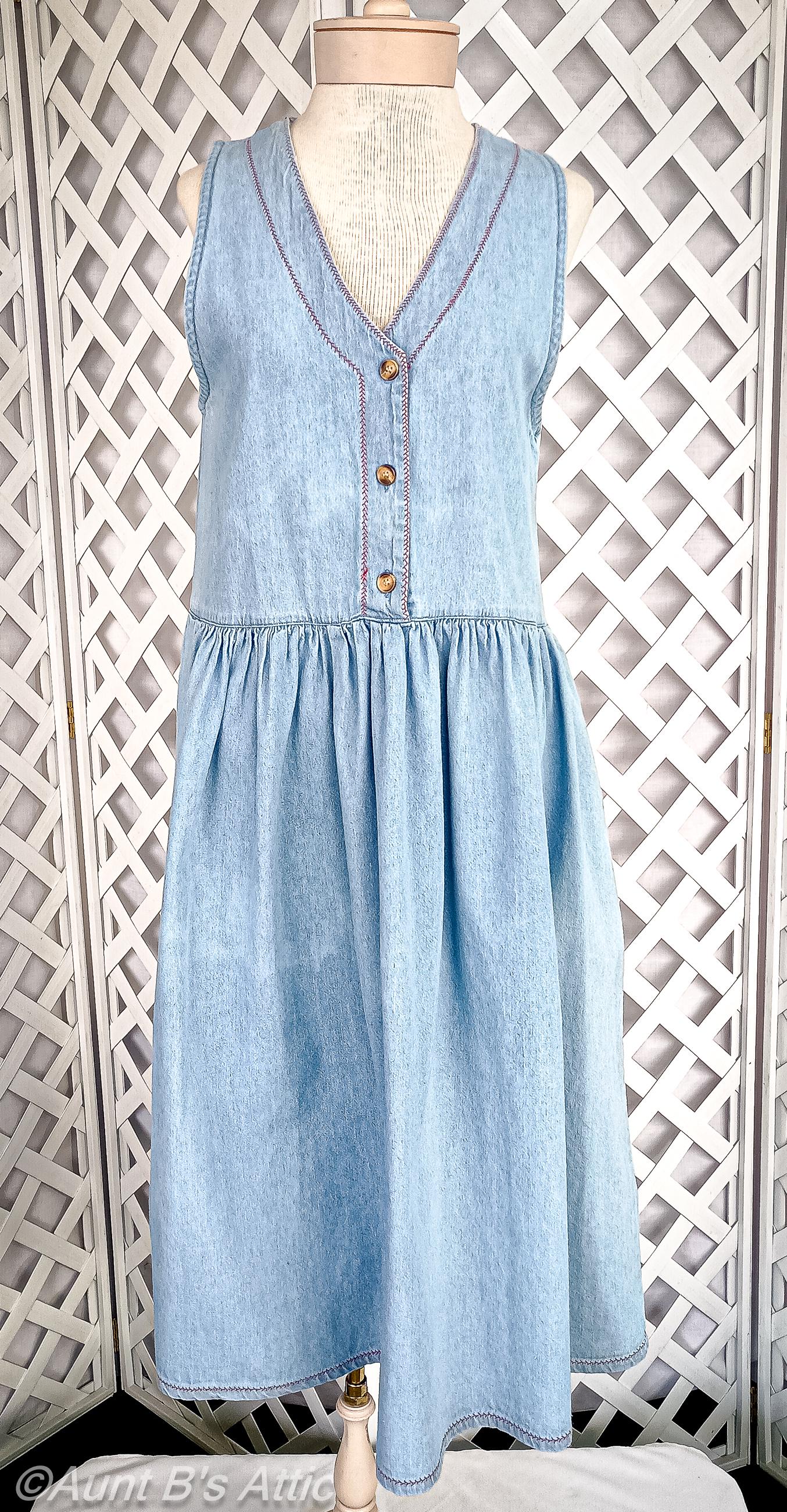 Denim Jumper Dress - Etsy