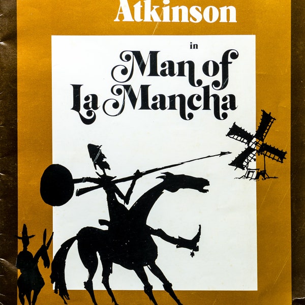 Vintage Theatrical Souvenir Program Mid 70's "Man Of La Mancha" David Atkinson
