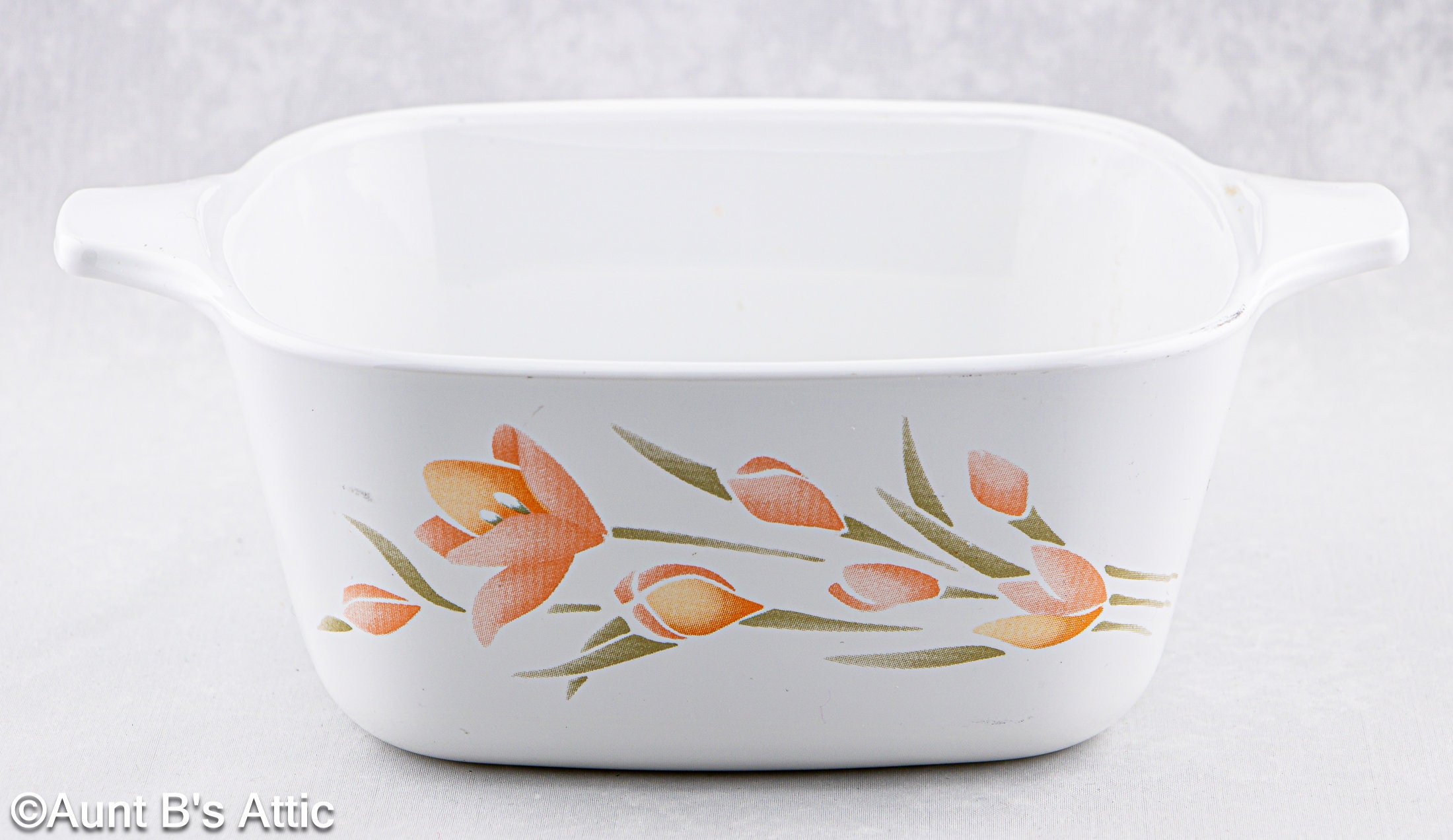 Vintage Corning Ware Dish: Peach Floral Pattern (700ML) - Etsy