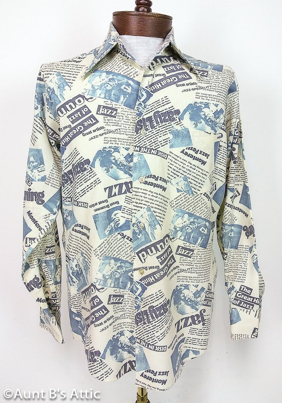 Rare Vintage 70's Silversmith Shirt Monterey Jazz 