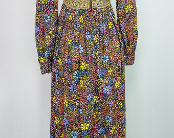 Vintage 1970s 1980s Joseph Magnin Maxidress – Toadstool Farm