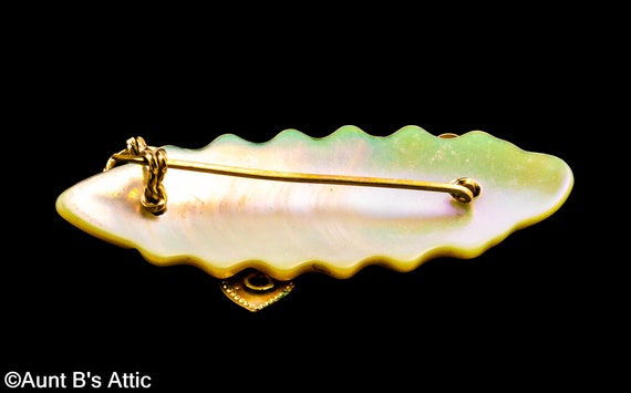 Vintage Mid 20th Century Mother Of Pearl & Gold J… - image 3