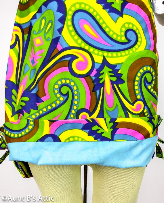 Super Groovy Vintage 60's Multi Color Neon Psyche… - image 7