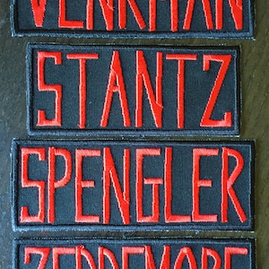 Ghostbusters naamplaatjepatches - PAS UW NAAM AAN