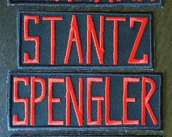 Parches de etiquetas de nombre de Los Cazafantasmas - PERSONALIZA TU NOMBRE