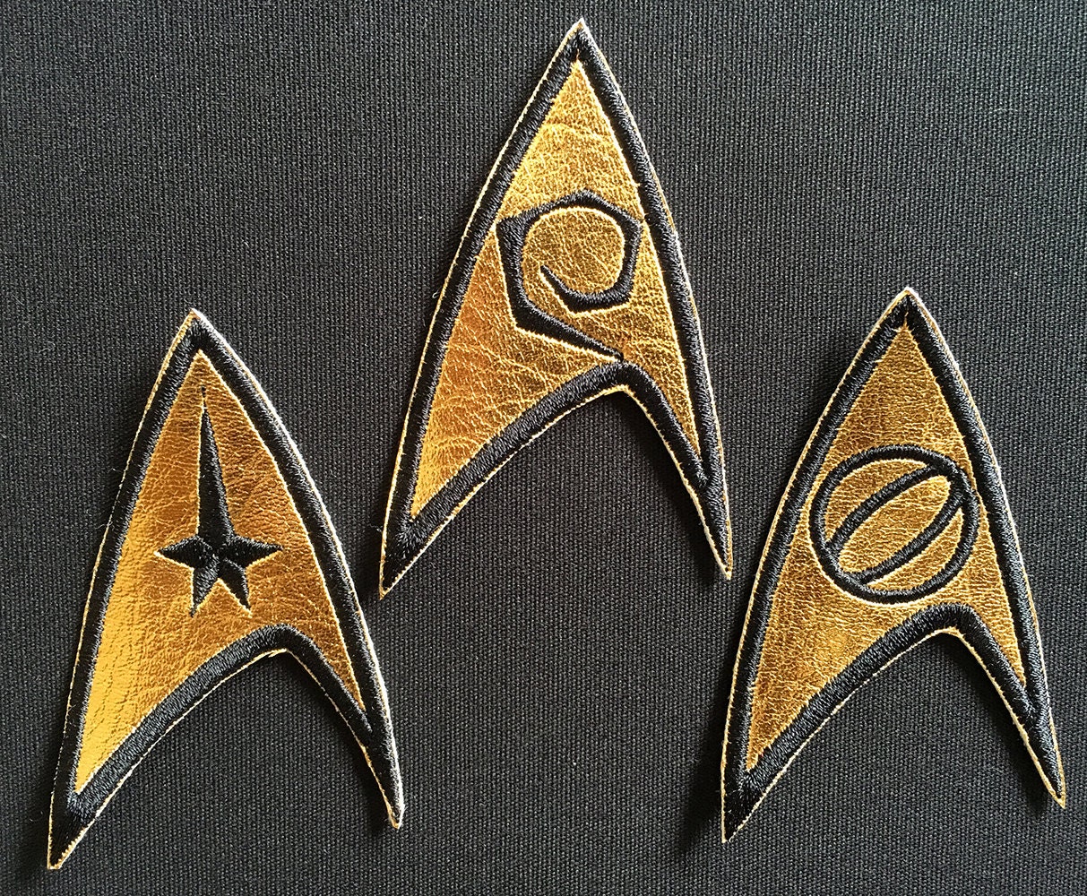 Star Trek Original Series Command Insignia Logo Patch 3 1/2 inches tall TOS 