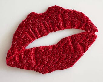 Kiss Lips Iron-On Patch