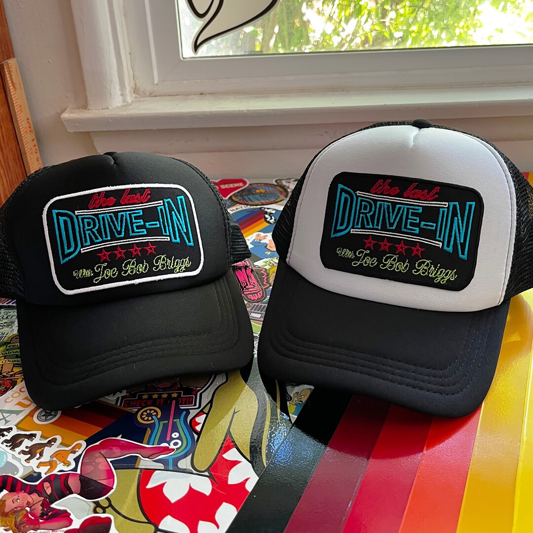 The Last Drive-in W/ Joe Bob Briggs Big Patch Trucker Hat - Etsy