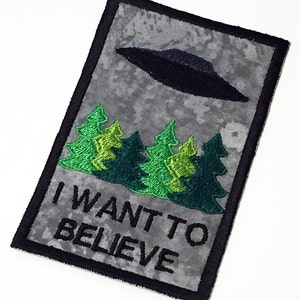 I Want To Believe Poster Iron-On Patch