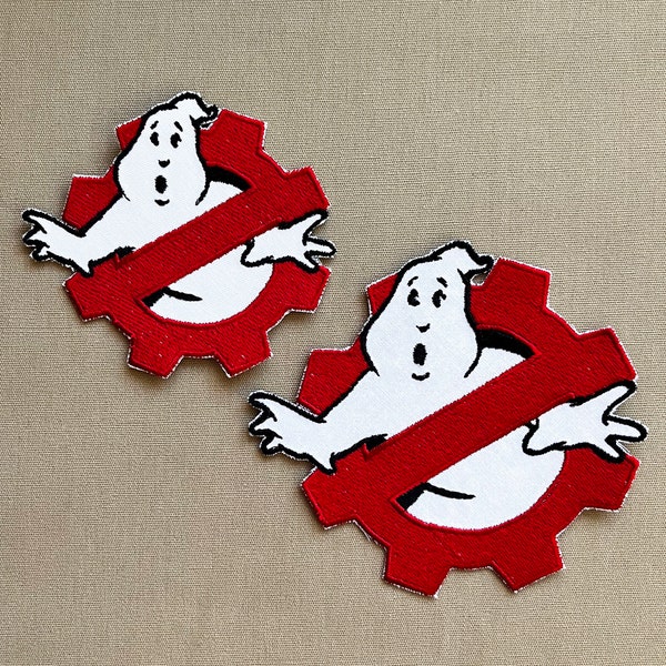 Ghostbusters Research and Development Cog logo "No Ghost" Patch