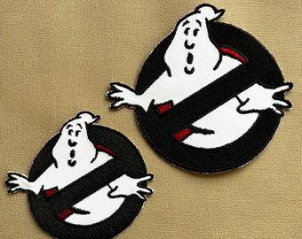 Cazafantasmas Frozen Empire Negro PANTALLA PRECISA "No Ghost" Parche para abrigo/chaqueta