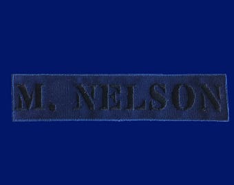 MST3K M. Nelson Name Tag Patch - YOUR NAME CUSTOM