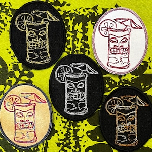 Tiki Drink Mug Patch