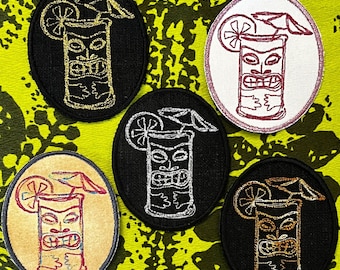 Tiki Drink Mug Patch