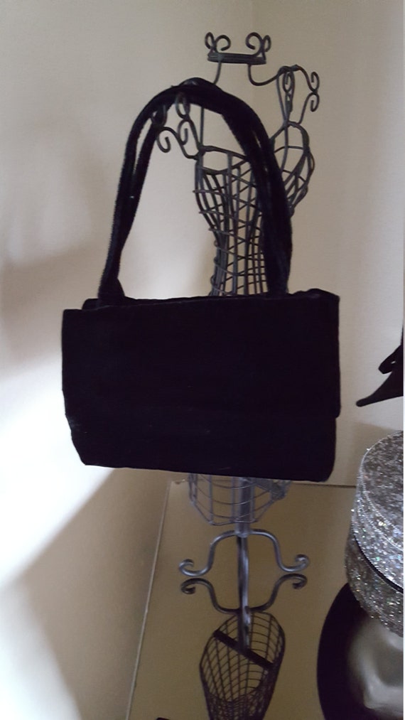 Vintage Velvet Evening Bag - Evening Bag - Velvet… - image 2