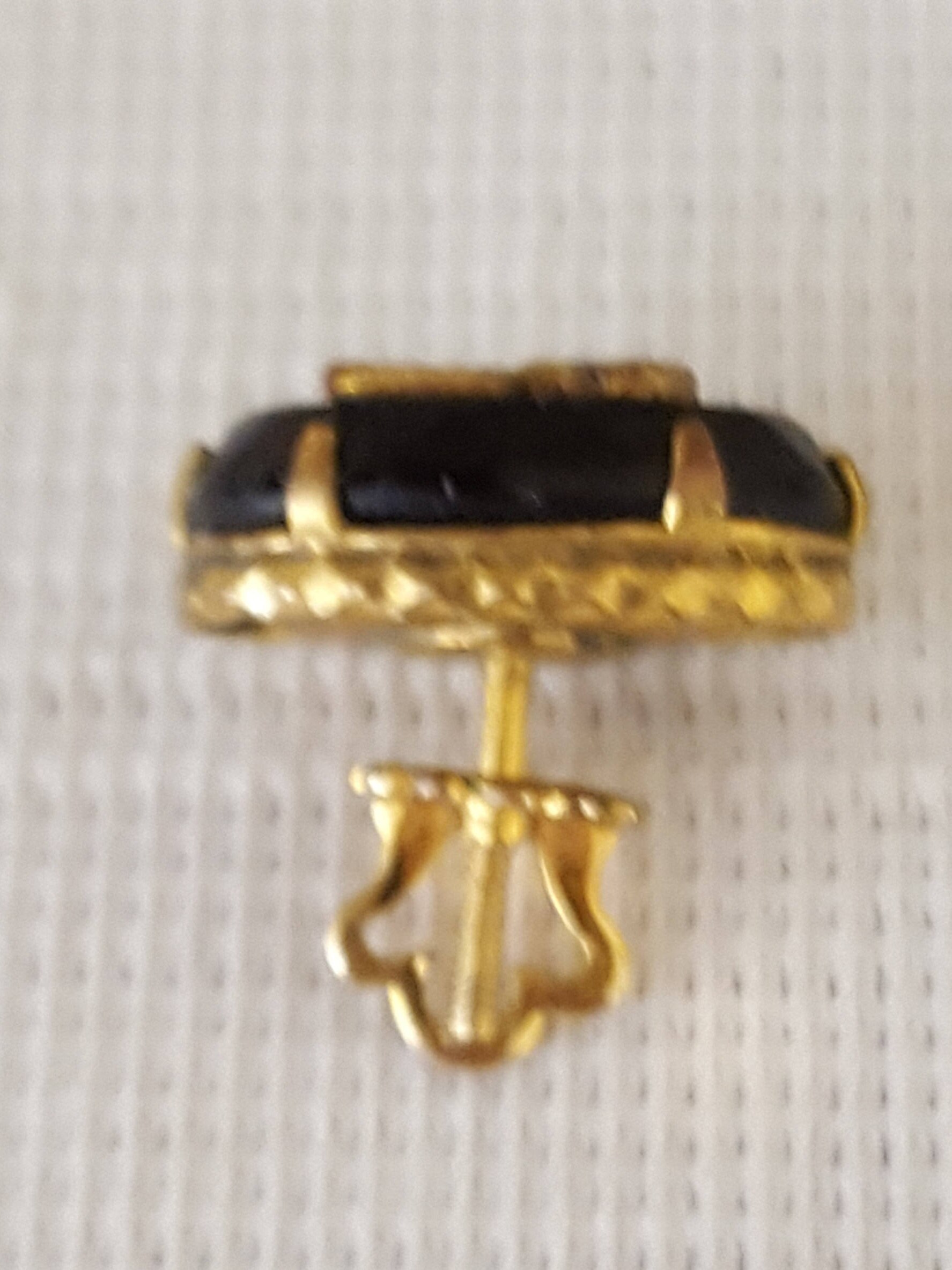 Vintage Lapel Pins Eagles Hat Pins Eagles Collar Pin Onyx Jewelry Men's