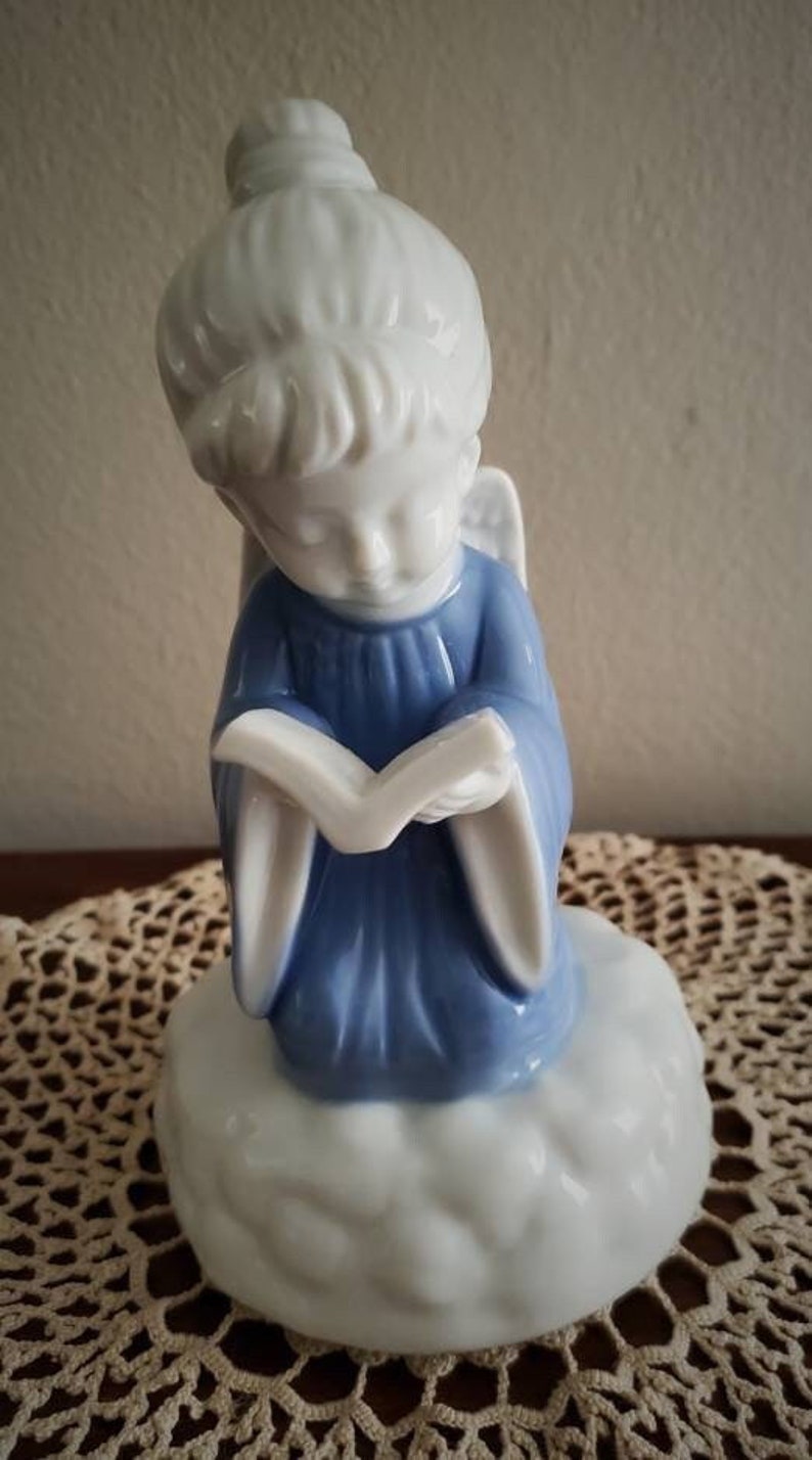 Vintage Music Box Angel Music Box silent Night Musical Angel