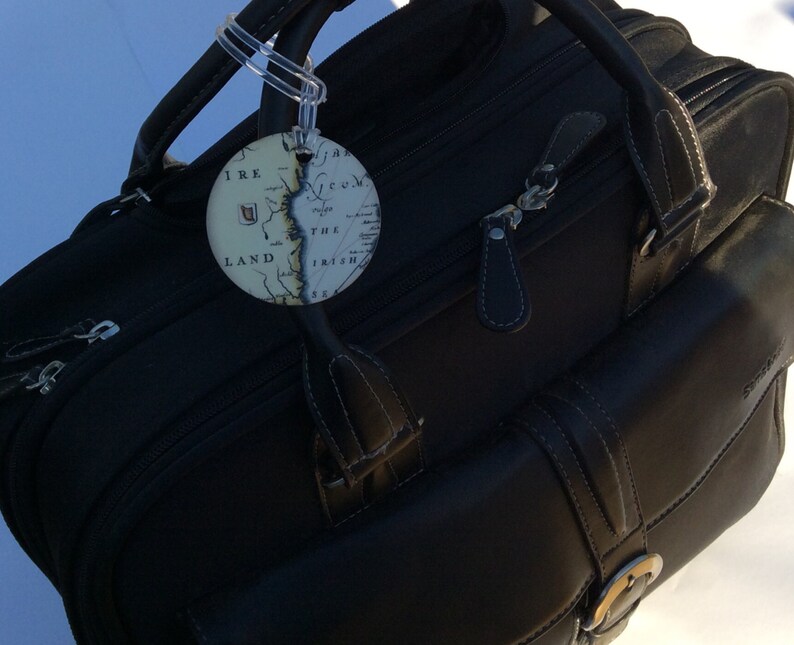 Luggage Tags Ireland Old World Map Set of 2 Etsy Canada