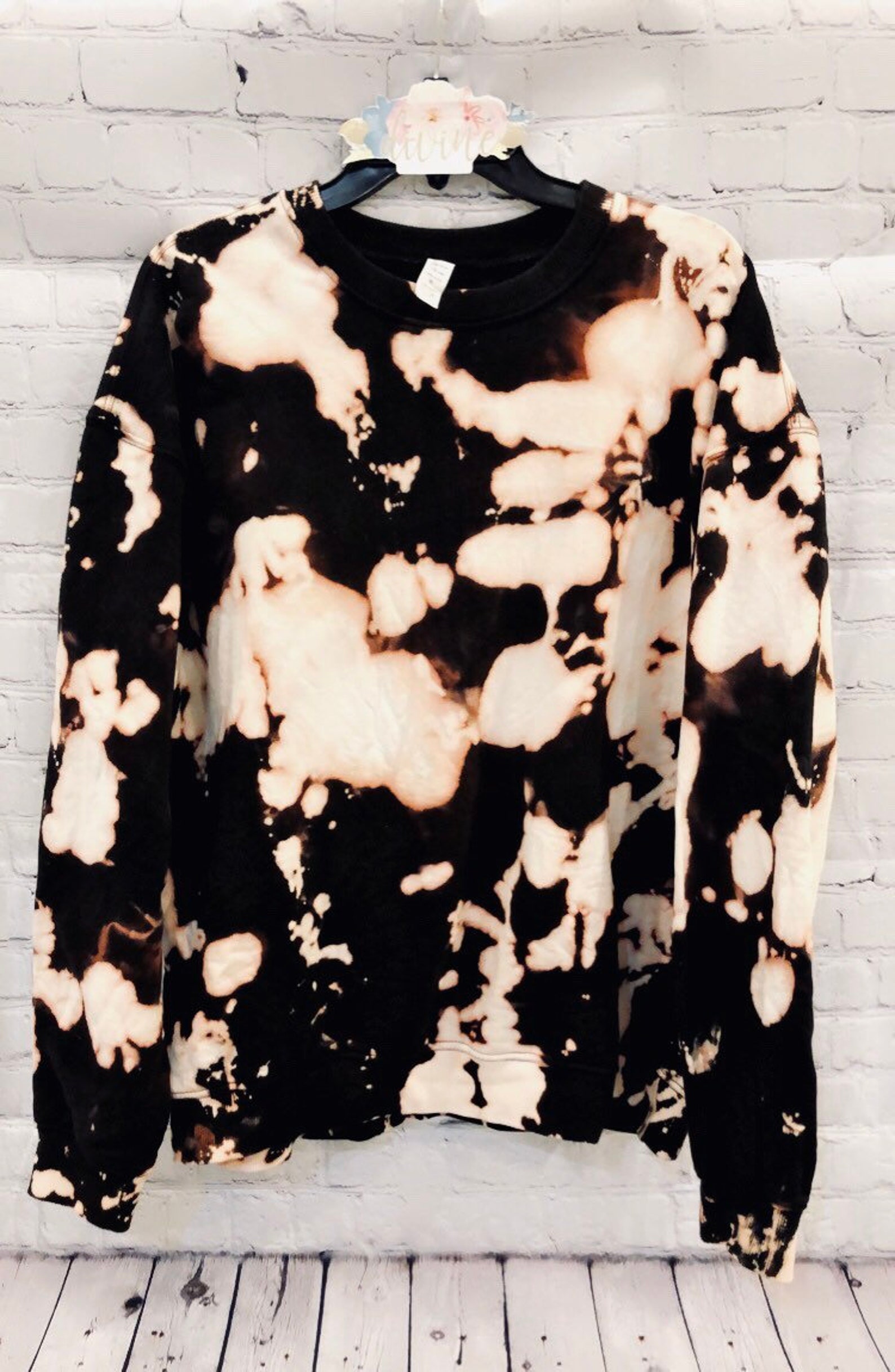 womens bleached sweatshirt