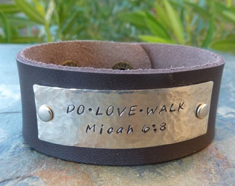 Do, Love, Walk, Micah 6:8 Bracelet