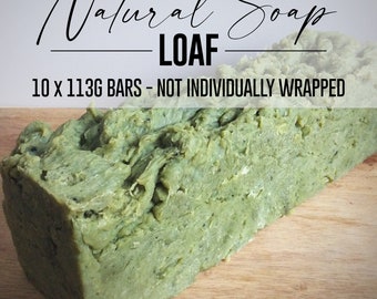 Natural Ingredient Soap Loaf  - 10 Options - 10 x 113g Bars Per Loaf - Great Savings