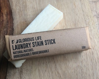 Laundry Stain Stick: A Natural Ingredient Planet-Friendly Amazing Stain Removing Soap Bar. I think you will love it; your stains will not.