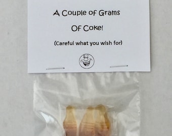 Grams of Coke Joke Gift: Secret Santa Gift, Stocking Filler, Funny