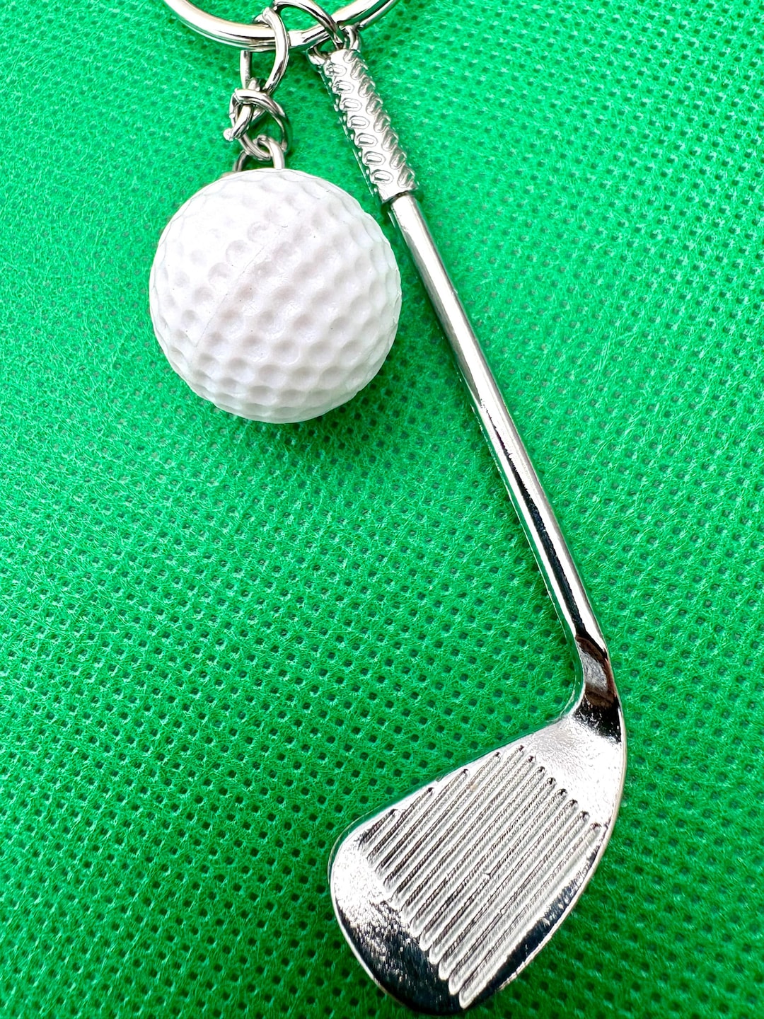 VARIOUS Sports Keyring: Stainless Steel Golf, Tennis, Rugby, Football ...