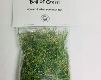 Bag of Grass - Funny Joke Gift - Novelty Prank